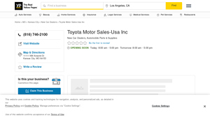 Toyota Motor Sales-Usa Inc - Kansas City, MO 64153 - The Real Yellow Pages - toyota motor sales usa inc