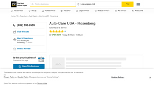 Auto-Care USA - Rosenberg - Rosenberg, TX 77471 - The Real Yellow Pages - auto care usa