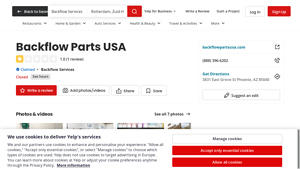 Backflow Parts USA - 3831 East Grove St, Phoenix, Arizona - Yelp - backflow usa