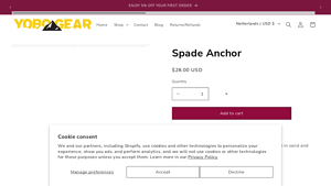 Yobo Gear - Spade Anchor