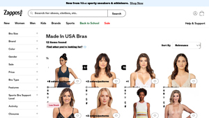 Made In USA Bras + FREE SHIPPING | Clothing - Zappos.com - bras made in usa
