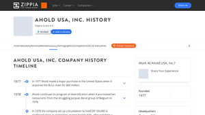 Ahold USA, Inc. history - Zippia - ahold usa inc