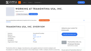 Working at Tramontina USA, Inc. - Zippia - tramontina usa inc.