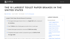 The 10 Largest Toilet Paper Brands In The United States - toilet paper distributors usa
