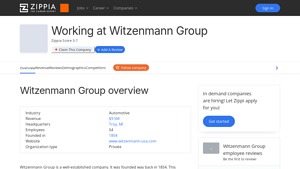 Working At Witzenmann Group: Company Overview and Culture - witzenmann usa llc troy mi
