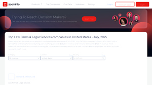 Top Law Firms & Legal Services companies in United states - ZoomInfo - legal companies in usa