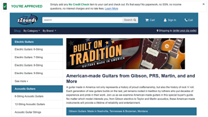Guitars Made in America | zZounds - guitar usa made